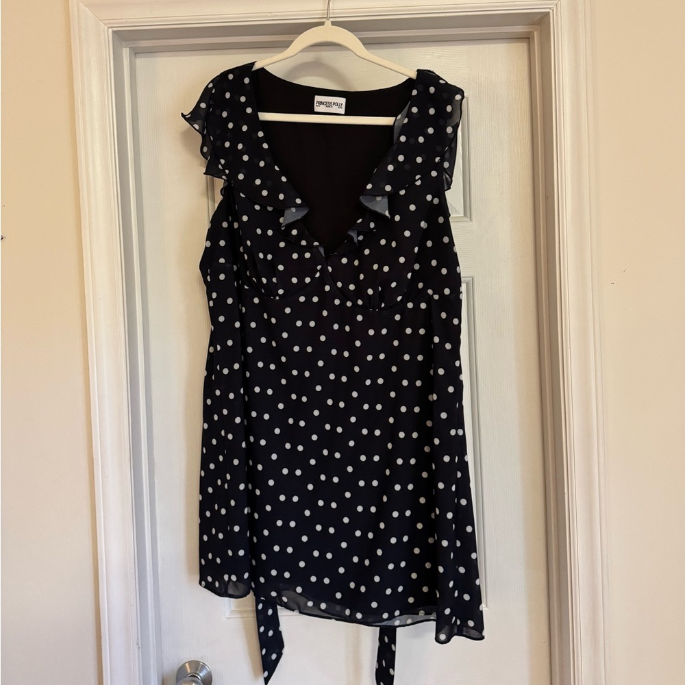 Princess Polly Black Polka Dot Dress